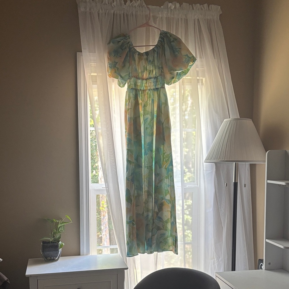 SHEIN Multicolor Floral Maxi Dress